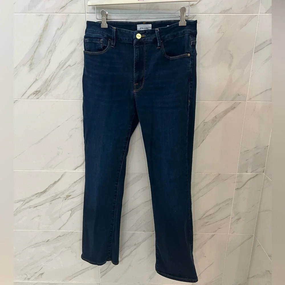 FRAME Women's Le Mini Boot Jeans in Glade - Picture 5 of 10